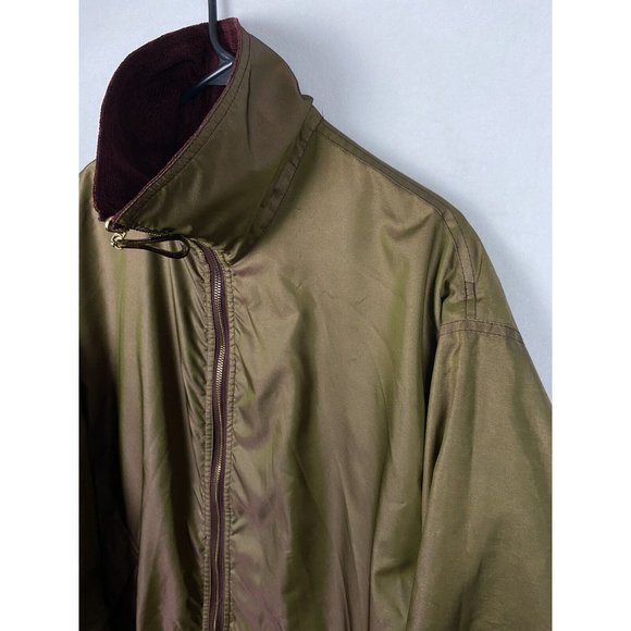 Mycra Pac Designer Reversible trench coat Burgundy/Bronze haze green - Picture 6 of 13